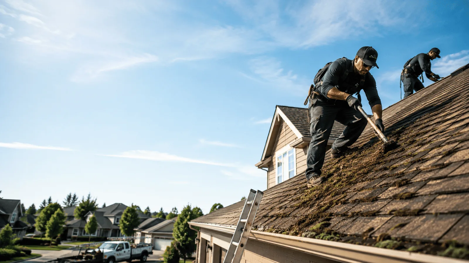 Roof Moss Removal in Poland, ME near me